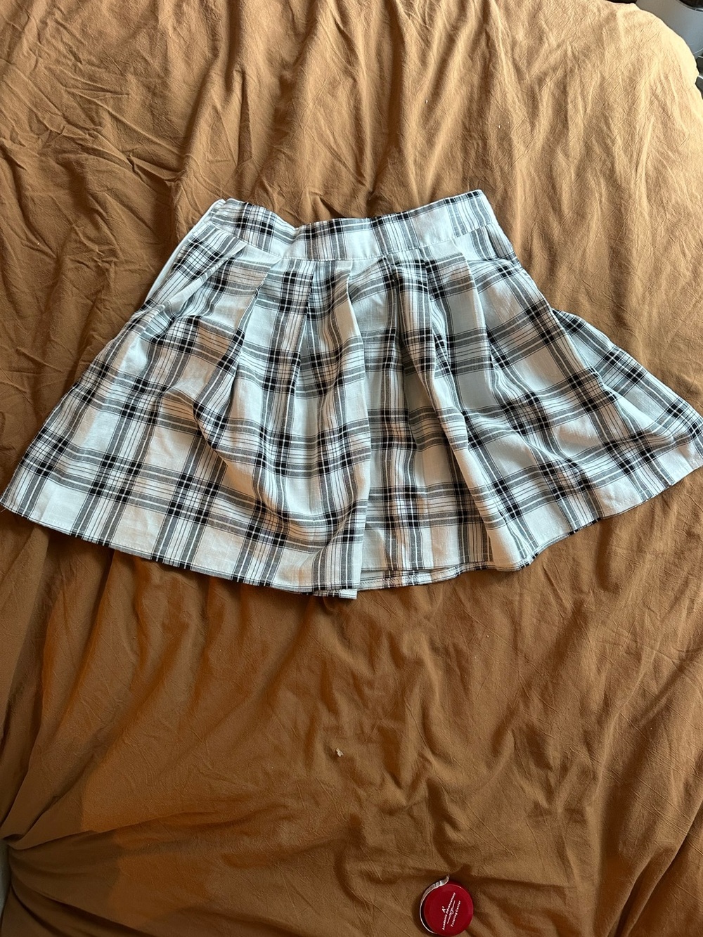 ROMWE black and white skater skirt, school girl dark academia, fall, preppy